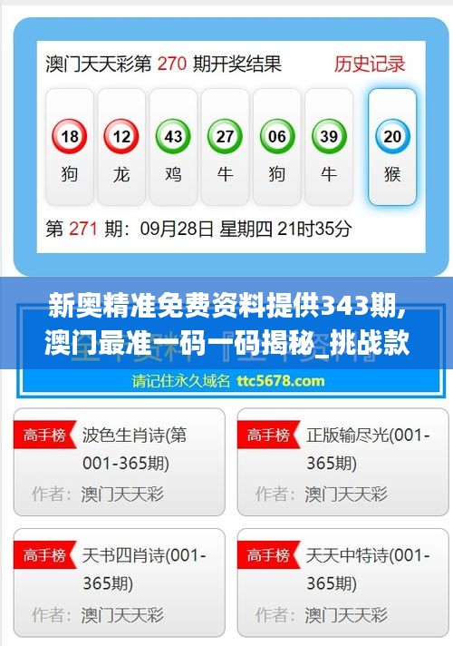 新奧精準免費提供澳彩——掌握彩票先機，贏取豐厚回報，新奧精準免費提供澳彩預(yù)測，贏取豐厚回報的機會來了！