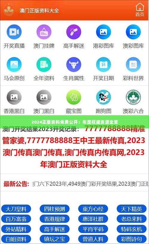 2024正版資料免費公開，獲取優(yōu)質(zhì)資源的全新途徑，優(yōu)質(zhì)資源獲取新途徑，2024正版資料免費公開